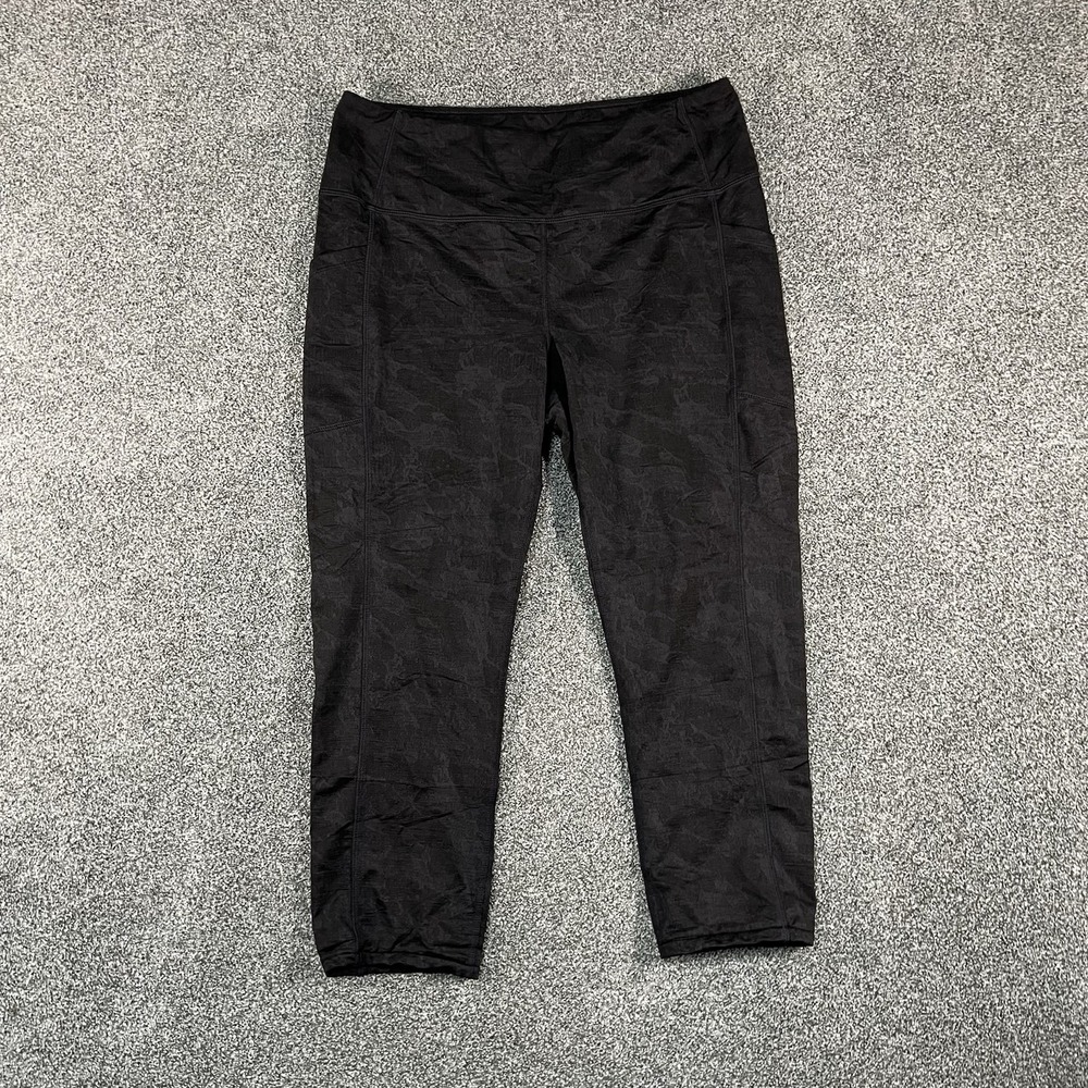 Mondetta Womens Leggings Large Black Performance Luxury Athletic Yoga Pants